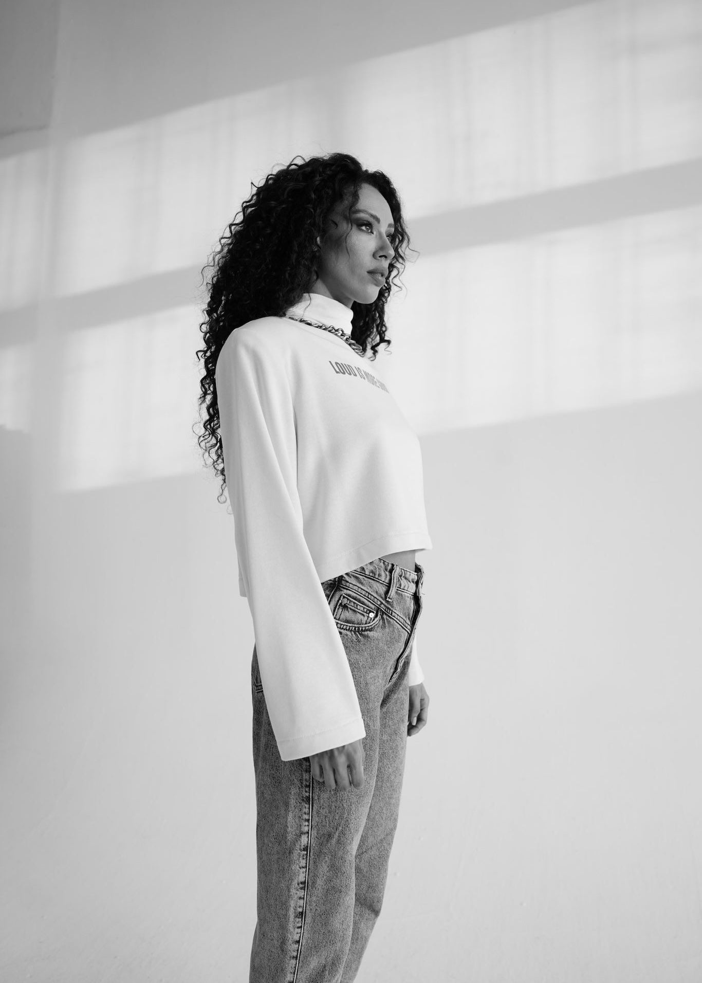 Power Shoulder Sweater