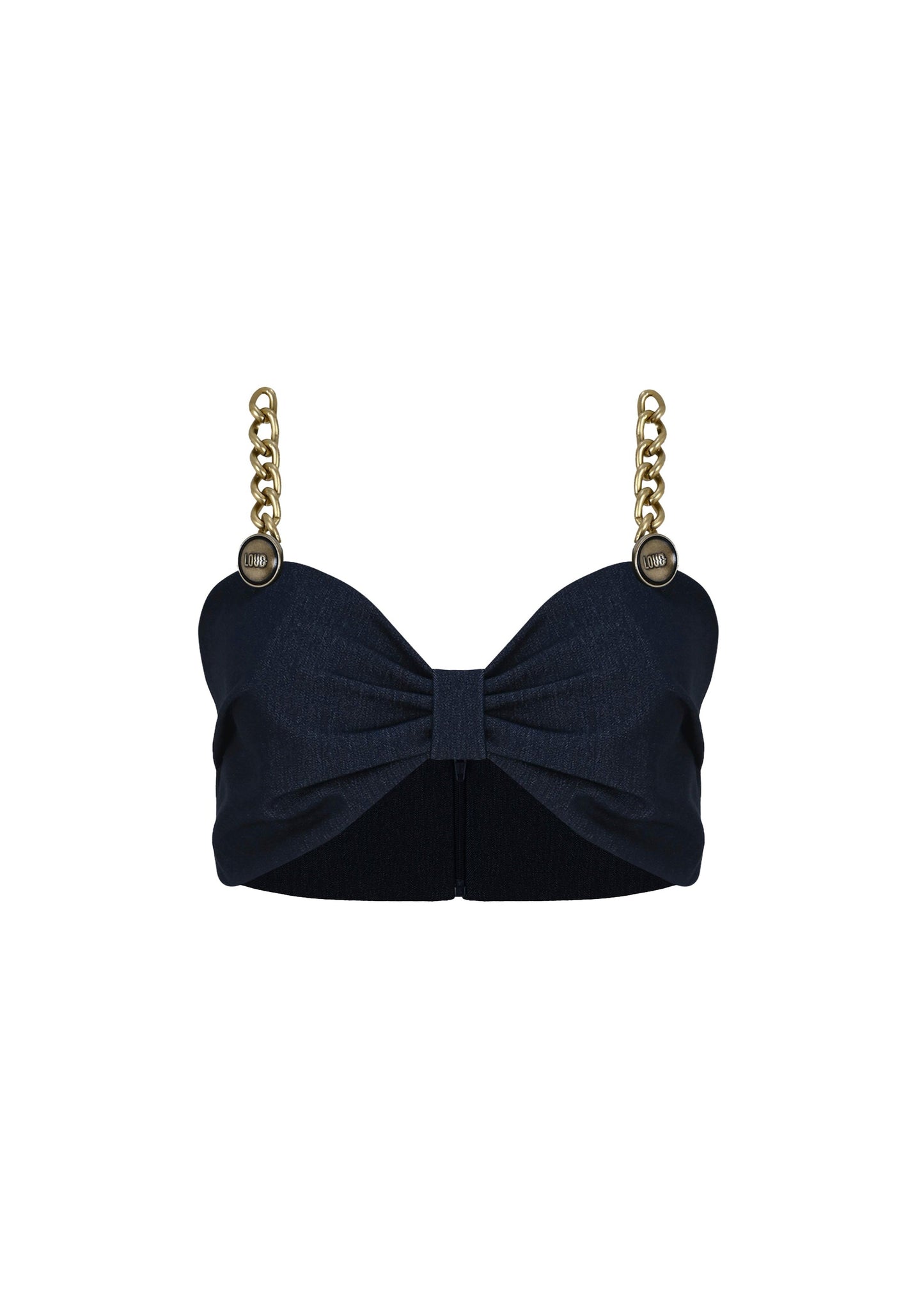 Chain Gabardine Bralette
