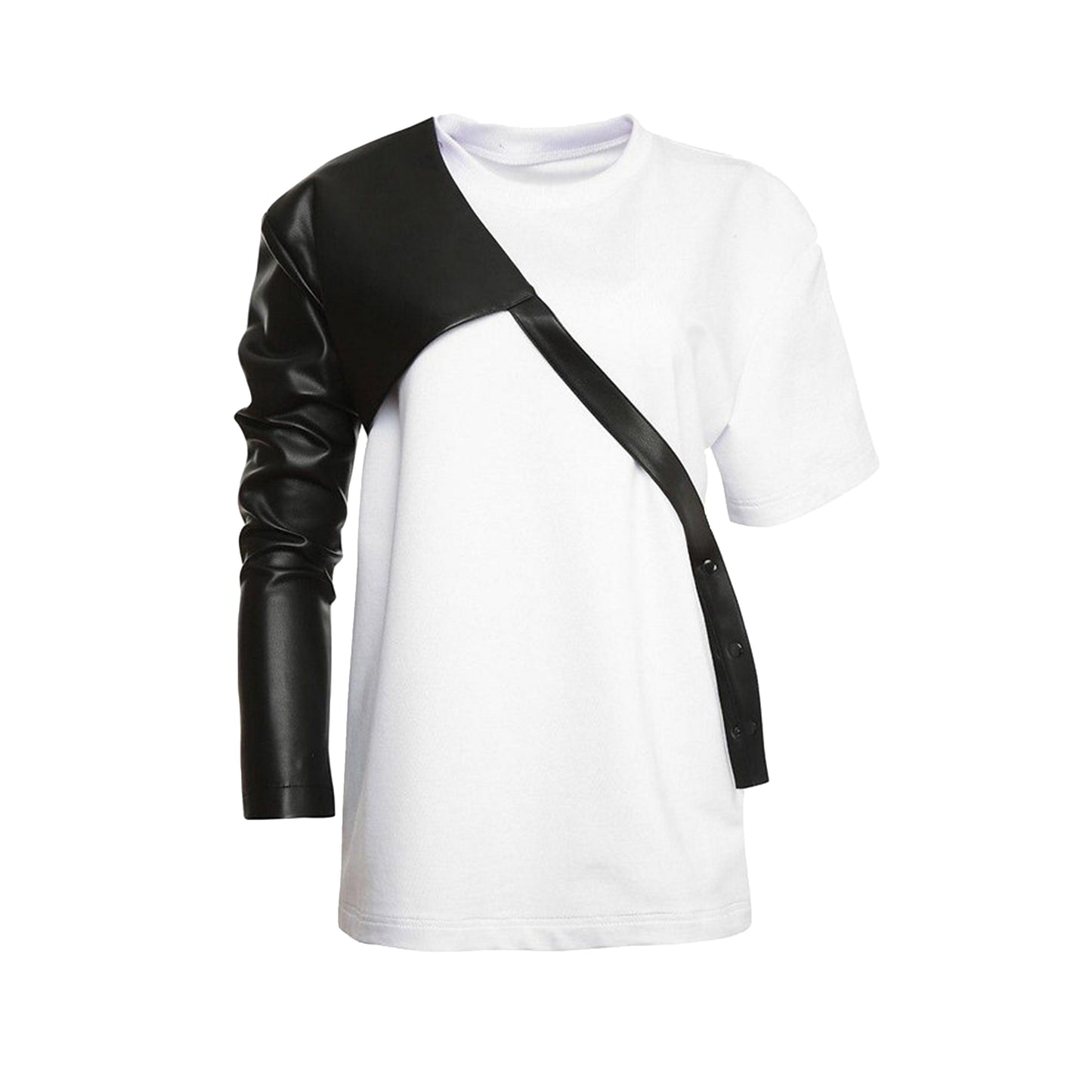 Single Structured Shoulder Vegan Leather Sleeve