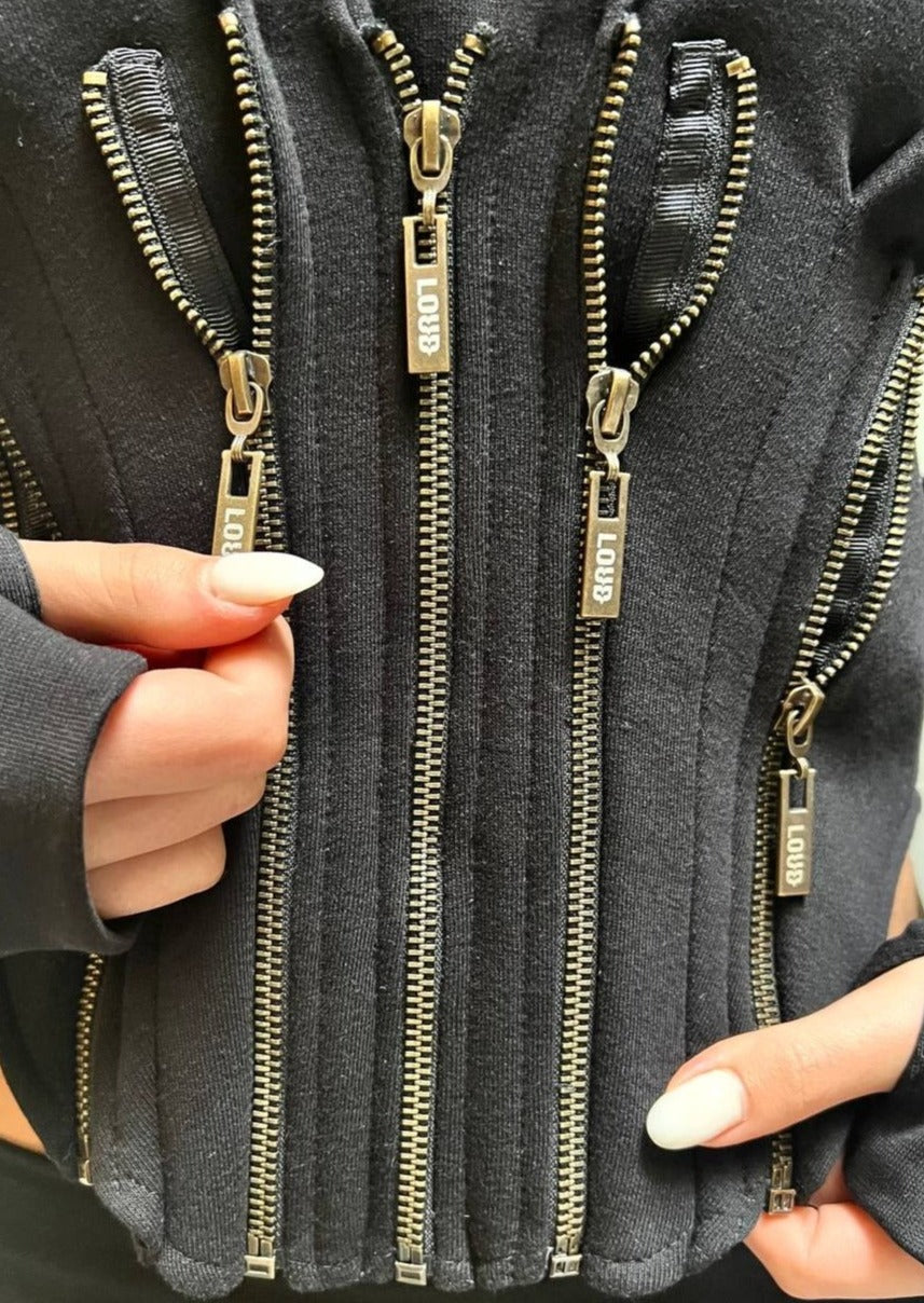 Hooded Zipper Jumper